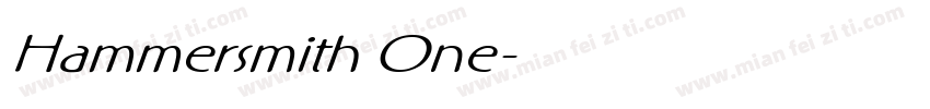 Hammersmith One字体转换
